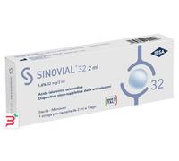 SIRINGA INTRA-ARTICOLARE SINOVIAL 32 ACIDO IALURONICO SALE SODICO 1,6% 32MG/2ML 2ML + AGO 21 GAUGE