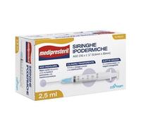 Medipresteril® Siringhe Ipodermiche 2,5 ml 10x2,5 ml Siringhe