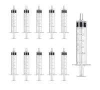 Siringa Luer Lock 5Ml Confezione Da 100, Siringa Medica Sterile Singolarmente Sigillata Senza Olio Di Silicone & Senza Gomma, Siringhe Senza Ago Per Uso Medico, Cura Domiciliare(5ml)