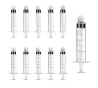 Siringa Luer Lock 5Ml Confezione Da 100, Siringa Medica Sterile Singolarmente Sigillata Senza Olio Di Silicone & Senza Gomma, Siringhe Senza Ago Per Uso Medico, Cura Domiciliare(5ml Lock)