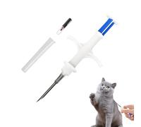 Siringa Microchip per Animali,Chip d'Impianto con Etichetta ID per Gattini, Cani e Altri Animali | Chip Identificazione Per Bestiame Ovini Cervi Cuccioli Caprini Allevamento