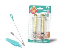 Siringa nasale per bambino, giallo, 2 pezzi, sicura in silicone per bambini, aspiratore nasale Qucik, strumento di risciacquo per neonati/bambini