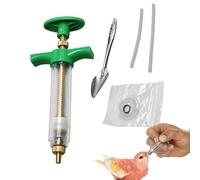Siringa Per Alimenti Siringa Da Alimentazione Uccelli Giovani Alimentazione Tubo Con Tubo Morbido E Cucchiaio, Facile Da Pulire Iniettore Per Uccelli Malati, Latte, Liquido