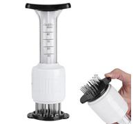 Siringa per Carne, Siringa per Marinatura, Carne Marinata Inteneritore Ago Iniettore Bistecche Aroma Siringa Cuoco Utensile da cucina per Manzo, Pollo, Maiale, Tacchino