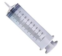 Siringa per liquidi densi, siringa, clistere in plastica da 500 ml con adattatore e scala trasparente, ricarica per liquidi, vernice, resina epossidica, olio, irrigazione, vernice