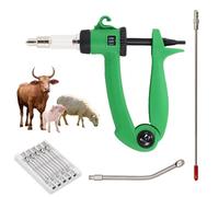 Siringa veterinaria a infusione continua, dispenser di vaccini e medicinali con pompa di precisione, iniettore per animali regolabile e riutilizzabile da 0,025 ml a 6 ml, per oche, suini, tori
