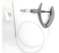 Siringa Veterinaria per Animali, Siringa Continua Automatica, Iniettore per Siringa per Bovini Regolabile in Acciaio Inossidabile, per Pollame(2ml/B)