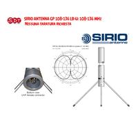 SIRIO ANTENNA GP 108-136 LB-U: 108-136 MHz NESSUNA TARATURA RICHIESTA