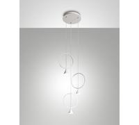 SIRIO CIRCLE SOSPENSIONE BIANCA 3 LUCI 3388-47-102