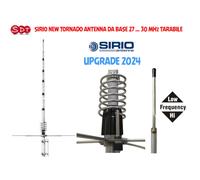 SIRIO NEW TORNADO ANTENNA DA BASE 27 ... 30 MHz TARABILE UPGRADE 2024
