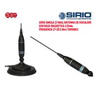 SIRIO OMEGA 27 MAG CON BASE MAGNETICA 125mm, ANTENNA CB VEICOLARE, FREQUENZA 27-