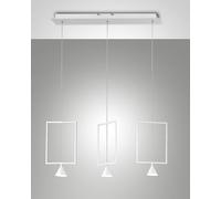 SIRIO RECTANGULAR SOSPEN.BIANCA 3 LUCI 3390-49-102