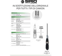 SIRIO SNAKE / MINI SNAKE 27 M6 SOSTITUZIO ORIGINALE PER TUTTTI I CAMION