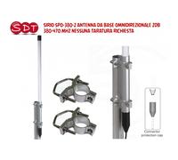 SIRIO SPO-380-2 ANTENNA DA BASE OMNIDIREZIONALE 2DB 380-470 MHZ NESSUNA TARATURA
