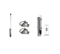 SIRIO SPO-380-2 ANTENNA DA BASE OMNIDIREZIONALE 2DB 380-470 MHZ NESSUNA TARATURA RICHIESTA