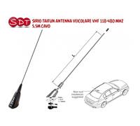 SIRIO TAIFUN ANTENNA VEICOLARE VHF 118-480 MHZ 5,5M CAVO
