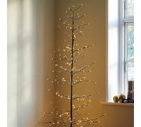 Sirius Albero LED Isaac altezza 210cm marrone, innevato Sirius