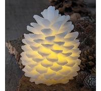 Sirius Candela LED Clara a forma di pigna, alta 14 cm Sirius
