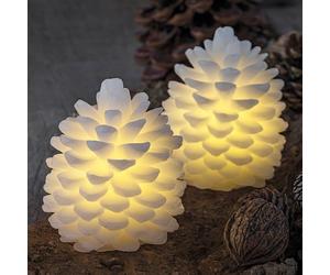 Sirius Candela LED Clara, alta 10 cm, set da 2 Sirius