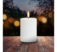 Sirius Candela LED Sille, alimentazione solare, altezza 10 cm, bianca, IP44 Sirius