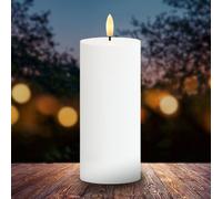 Sirius Candela LED Sille, alimentazione solare, altezza 20 cm, bianca, IP44 Sirius