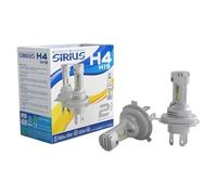 Sirius Coppia Lampadine LED H4 H19 12V 6000K, Kit Luci per Fari Anteriori - Compatibile, Non Originale