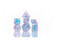 Sirius Dice: Cotton Candy Glowworm, Glow in the Dark Poly Set
