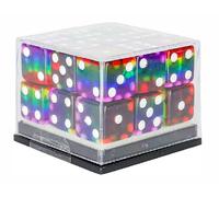 Sirius Dice SDZ000807 12 mm D6 Cube Set - Rainbow - 18 Count