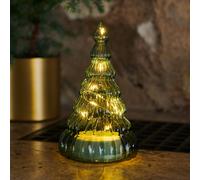 Sirius Figura LED Lucy, albero di vetro, verde, 16,5cm Sirius
