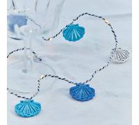 Sirius Ghirlanda luminosa LED Selma Clam, blu, 20 luci, alimentazione a batteria Sirius