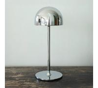 Sirius Lampada da tavolo LED ricaricabile Tim, color cromo, altezza 30 cm, IP54 38631