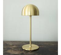 Sirius lampada da tavolo LED ricaricabile Tim, color ottone, altezza 30 cm, IP54 Sirius