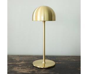 Sirius lampada da tavolo LED ricaricabile Tim, color ottone, altezza 30 cm, IP54 Sirius