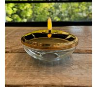 Sirius Lampada decorativa a LED Lia, color oro, a batteria, vetro, plastica Sirius