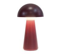 Sirius Lampada LED da tavolo ricaricabile Sam bordeaux, plastica, H 28 cm, IP54 Sirius