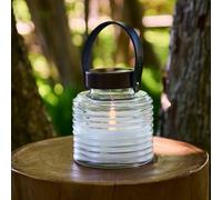 Sirius Lampada LED solare Aston Jar, altezza 16 cm, nero/marrone, IP44 38268