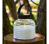 Sirius Lampada LED solare Aston Jar, altezza 20 cm, nero/marrone, IP44 38269