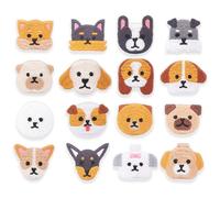 SIRLOMU 16 Pezzi Toppe Termoadesive per Bambini, Patches per Abbigliamento Giacche Zaini Jeans, Riparare il Buco, Accessori Fai da Te (Ricamate, Adesivo a Caldo)