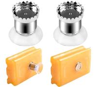 SIRLOMU 2 PCS Portasapone Magnetico con Ventosa - Forte Adesione, Portasapone in Acciaio Inossidabile per Doccia Senza Forare, per Bagno e Cucina