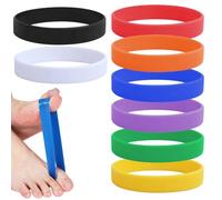 SIRLOMU 8 pezzi Premium separatori per alluce valgo con fascia di allenamento per correzione, tutore e correttore, divaricatore e distanziatore alluce valgo, separatore per bunion