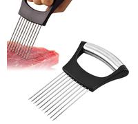 SIRLOMU Nuovo Aggiornato Portacipolla per Tagliare, Portacipolla in Acciaio Inossidabile, Taglia Limone, Tagliaverdure, Attrezzo per Tagliare Carne, Patate, Pomodori (1 Pezzo)