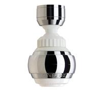 Siroflex 2525/50S Saturn Rompigetto Aeratore Doccetta Rubinetto Cucina Made in Italy Cromato Bianco | Aeratore Rubinetto Con Prolunga Snodabile | Areatore Per Rubinetti Con Risparmio Idrico E Filtro