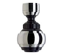 Siroflex 2525/5S Saturn Rompigetto Aeratore Doccetta Rubinetto Cucina Made in Italy Cromato Nero | Aeratore Rubinetto Con Prolunga Snodabile | Areatore Per Rubinetti Con Risparmio Idrico E Filtro