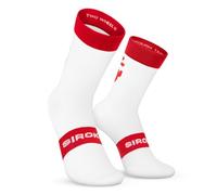 SIROKO - Calze da Ciclismo - Real Sporting de Gijón SC S1 Rojo - M-L - Bianco/Rosso