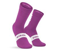 SIROKO - Calze da Ciclismo S1 Fucsia Barillete - XS-S - Viola