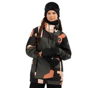 Siroko Giacca da snowboard W1-W Sandboard Donna Nero/Marrone S
