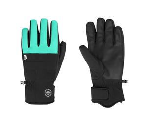 SIROKO - Guanti da Sci e Snowboard Turquoise - XS - Nero/Turchese