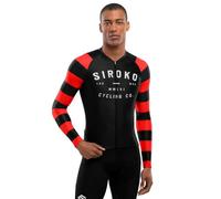 SIROKO - Maglia da Ciclismo a Maniche Lunghe M2 Rider - S - Nero/Rosso
