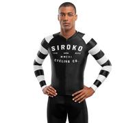 SIROKO - Maglia da Ciclismo a Maniche Lunghe M2 Summit - M - Nero/Bianco
