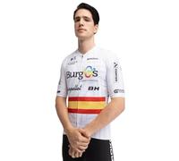 SIROKO - Maglia da Ciclismo - Burgos Burpellet BH BBBH Campeon Spain - L - Bianco